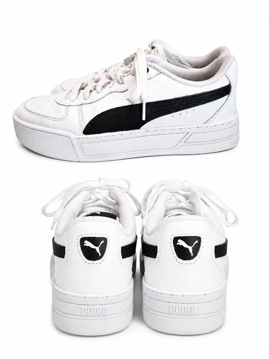 Puma Shoes - PUMA Sky Platform Sneakers Women's 8.5 White Black Chunky Platform Tennis Shoes